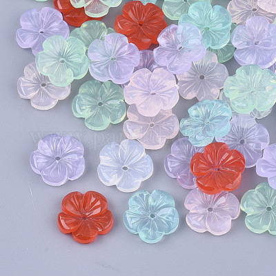 Translucent Flower Beads