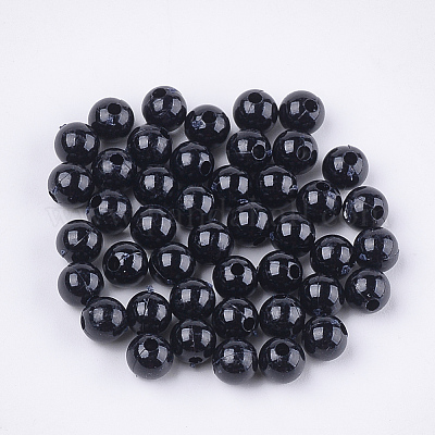 Perle di plastica opache&nbsp;X-KY-T005-6mm-616-1