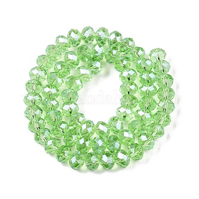 Chapelets de perles en verre électroplaqué&nbsp;EGLA-A044-T8mm-A09-1