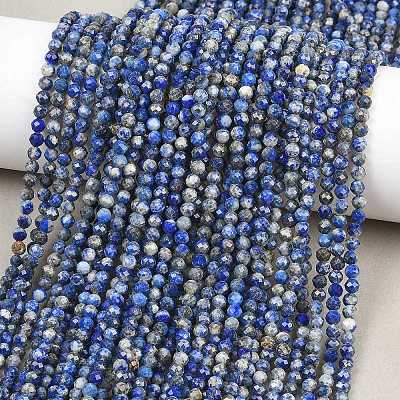 Natürlicher Lapislazuli Perlenstränge&nbsp;G-RM250104-A6-1