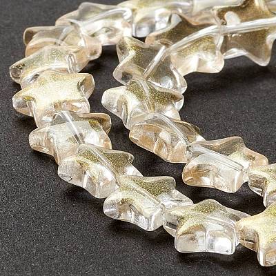 Transparent perles de verre brin&nbsp;GLAA-K057-01L-1
