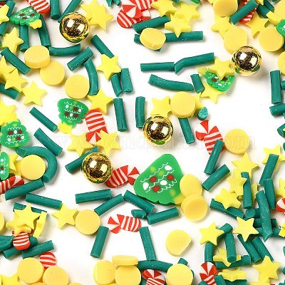 Thème de noël cabochons en pâte polymère faits à la main&nbsp;CLAY-Q004-11A-1