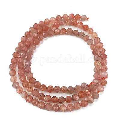Natürliche sunstone Perlen Stränge&nbsp;G-L597-C01-02-1