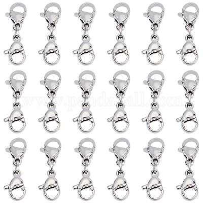Wholesale DICOSMETIC 20Pcs Double Lobster Clasp Extender 23mm Stainless  Steel Lobster Claw Connector Small Bracelet Extender Jewelry Clasp Bracelet  Clips and Closures for DIY Jewelry Making and Repair 