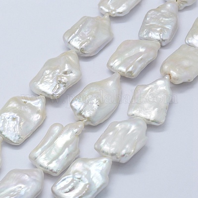 Natural Freshwater Pearl White Heart-Shaped Baroque Pearl Beads