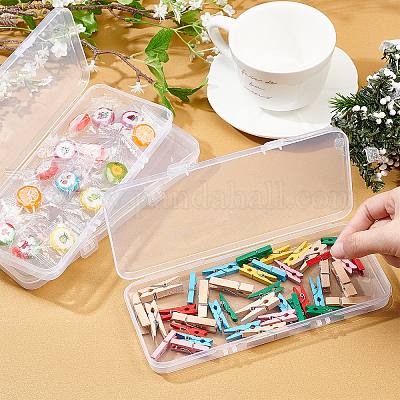 Wholesale SUPERFINDINGS 3 Pack Clear Plastic Beads Storage