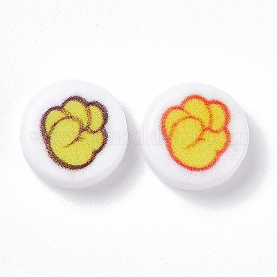 Perles acryliques imprimés opaques&nbsp;SACR-F004-01A-1