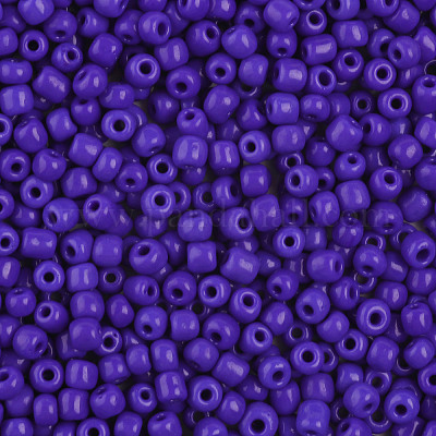  Dark Purple Glass Seed Beads, 4mm Glass Seed Bead