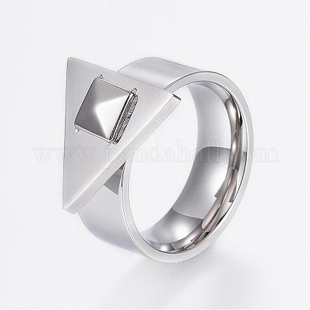 304 Stainless Steel Wide Band Rings RJEW-H070-03P-16mm-1