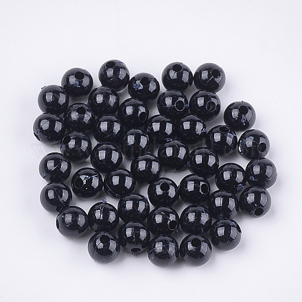 Opaque Plastic Beads X-KY-T005-6mm-616-1