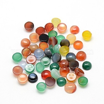 Natural Agate Cabochons G-G593-05-1