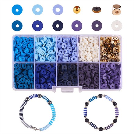 1770 pz perline di argilla polimerica fai da te creazione di gioielli kit di ricerca DIY-SZ0006-51A-1
