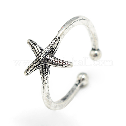 Adjustable Alloy Cuff Finger Rings X-RJEW-S038-039-1