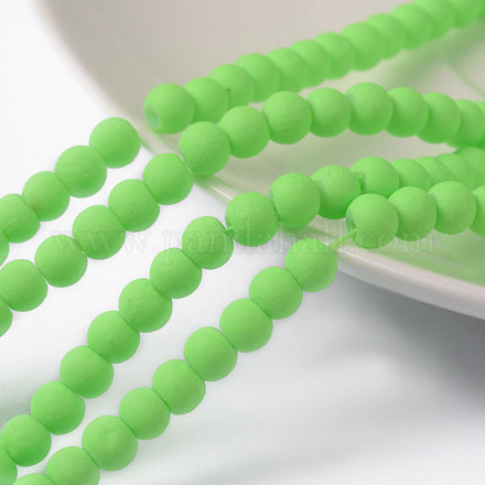 Chapelets de perles en verre X-DGLA-R024-4mm-2-1