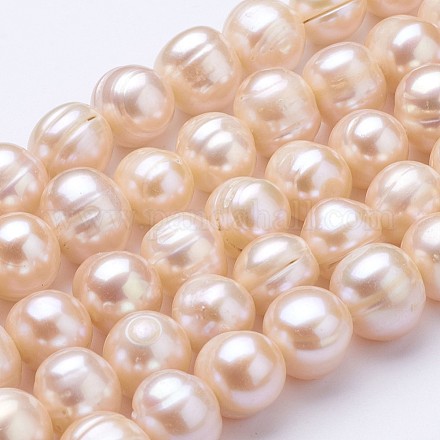 Natural Cultured Freshwater Pearl Beads Strands PEAR-F004-39-1