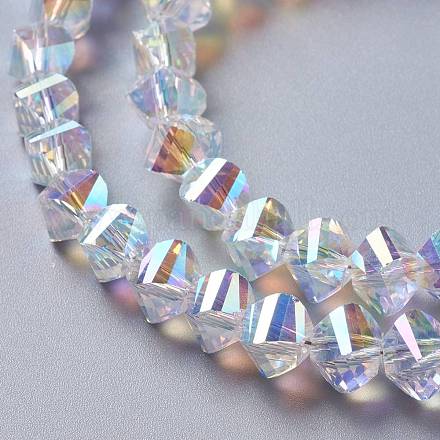 Verre imitation perles de cristal autrichien GLAA-F108-08A-1