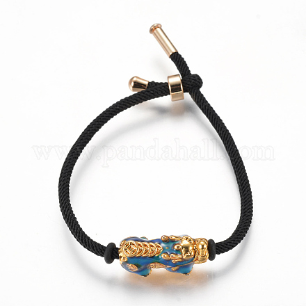 Adjustable Nylon Cord Bracelets BJEW-L639-08A-1