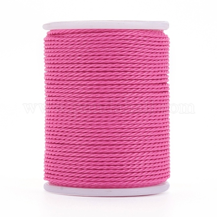 Round Waxed Polyester Cord YC-G006-01-1.0mm-19-1