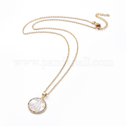 304 Stainless Steel Chain Necklaces NJEW-G335-22G-1
