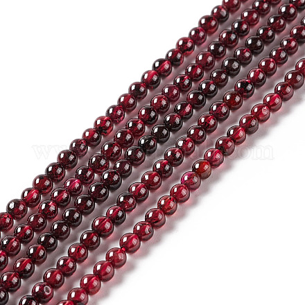 Natürlicher Granat Perlen Stränge G-F717-14-1