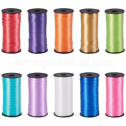 NBEADS 10 Rolls Curling Ribbon Balloon Ribbons for Party and Festival Decoration SRIB-PH0001-08-1