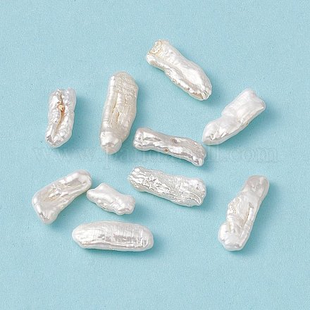 Barocke natürliche Keshi-Perlenperlen PEAR-N020-H04-1