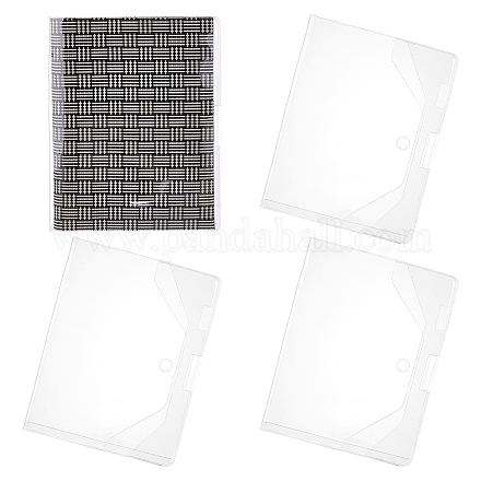 Couvertures de livres rectangulaires en PVC A5&nbsp;OFST-WH0050-012-1