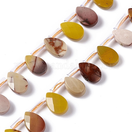 Chapelets de perles en mokaite naturel G-G805-B19-1