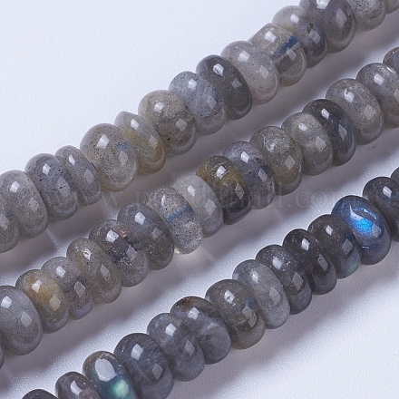 Chapelets de perles en labradorite naturelle  G-F568-214-6mm-1