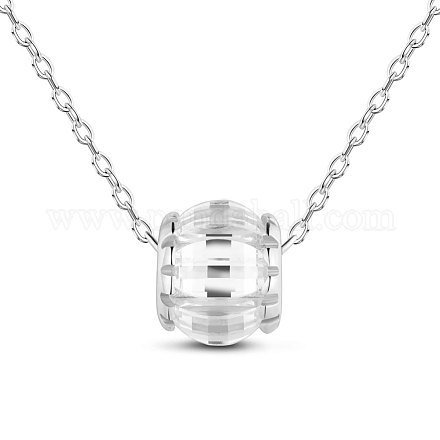 925 collana in argento sterling placcato rodio tinysand TS-N439-S-1