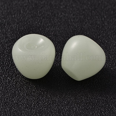 Half-hole Natural Luminous Stone Beads G-P131-07-1