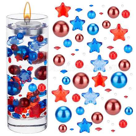 Ahadermaker centrotavola fai da te per il giorno dell'indipendenza riempitivi per vasi candele galleggianti DIY-GA0004-82-1