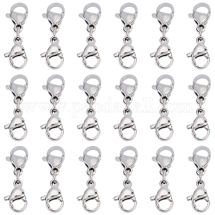 Wholesale DICOSMETIC 20Pcs Double Lobster Clasp Extender 23mm