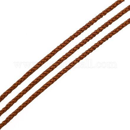 Cordones de hilos de hilo de nailon redondo teñido ecológico OCOR-L001-842-605-1