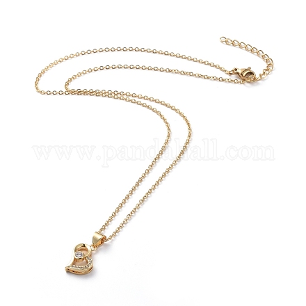 304 Stainless Steel Chain Necklaces NJEW-G335-26G-1