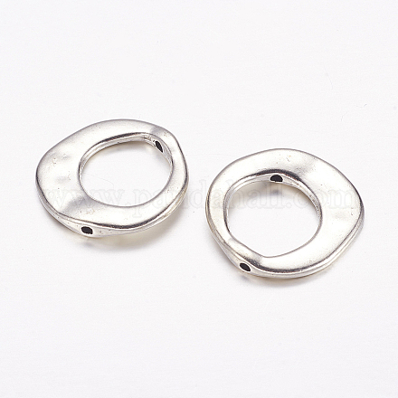 Tibetan Style Irregular Ring Bead Frames LF10246Y-NF-1