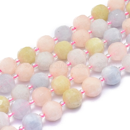 Chapelets de perles en morganite naturelle G-K306-A13-10mm-1