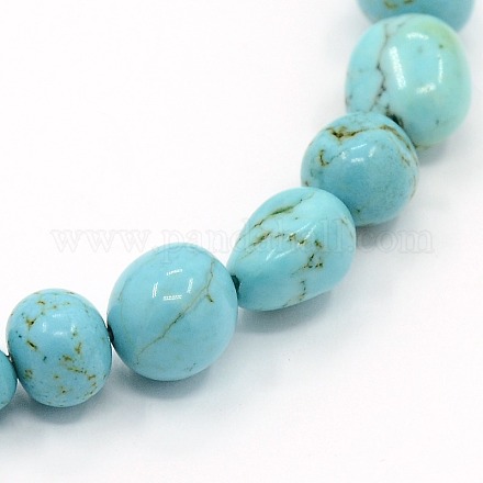 Natural Howlite Beads Strands TURQ-I006-01-1