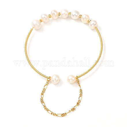 Bracelet en perles de perles naturelles pour fille femmes BJEW-JB06829-1