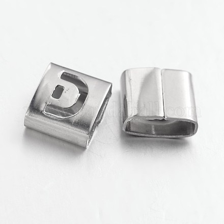 Charms a forma di lettera 201 in acciaio inossidabile STAS-L132-01-1