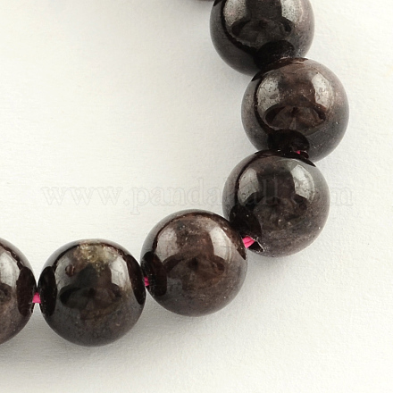 Natürliche Granat Edelstein Perlen Stränge G-R263-7mm-1