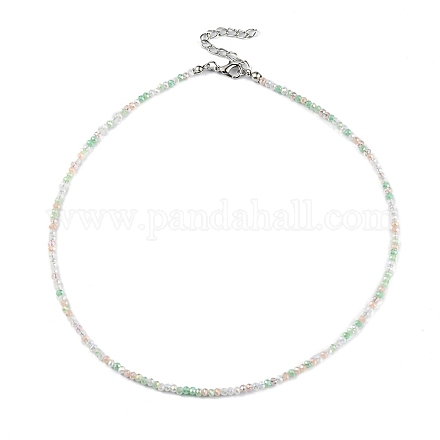 Bling-Glasperlen-Halskette für Damen NJEW-PH01492-05-1
