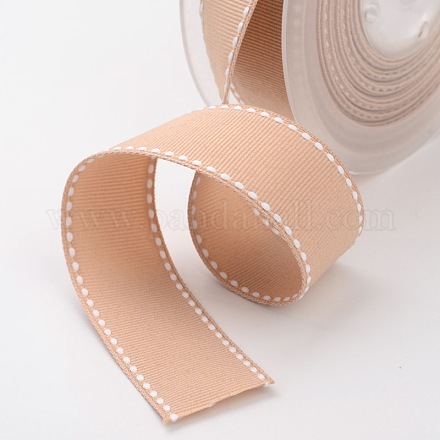 Grosgrain Polyester-Bänder für Geschenkpackungen SRIB-I001-016-835W-1
