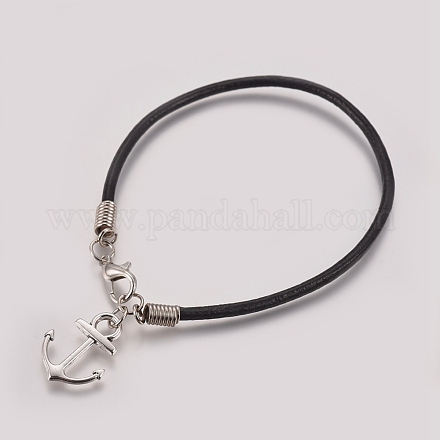 Unisex Charm Bracelets BJEW-JB04753-02-1