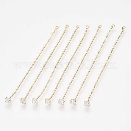 Brass Coreana Chain Tassel Big Pendants KK-S348-403G-1