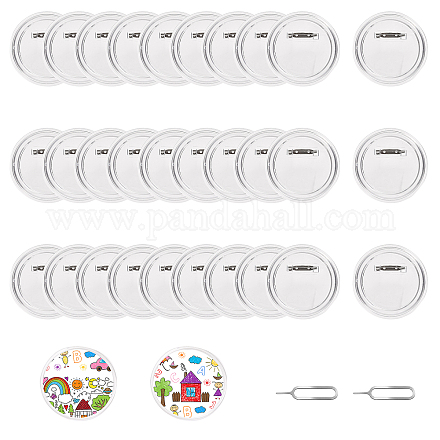 Globleland 30 pièces acrylique bouton insigne accessoires DIY-GL0004-29-1