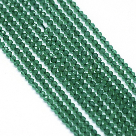 Brins verts jade perles naturelles G-G914-2mm-05-1