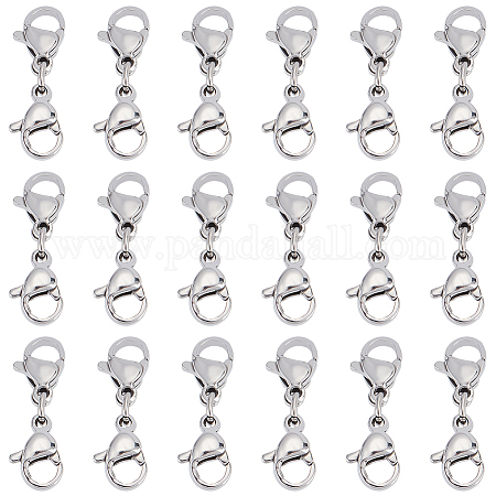 Wholesale DICOSMETIC 20Pcs Double Lobster Clasp Extender 23mm