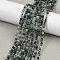 Natural Moss Agate Beads Strands, Faceted Round, 3mm, Hole: 0.8mm, about 126pcs/strand, 15.5 inch