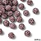 30Pcs Pave Disco Ball Beads, Polymer Clay Rhinestone Beads, Round, Light Amethyst, 10mm, Hole: 1.5mm, 30pcs/set